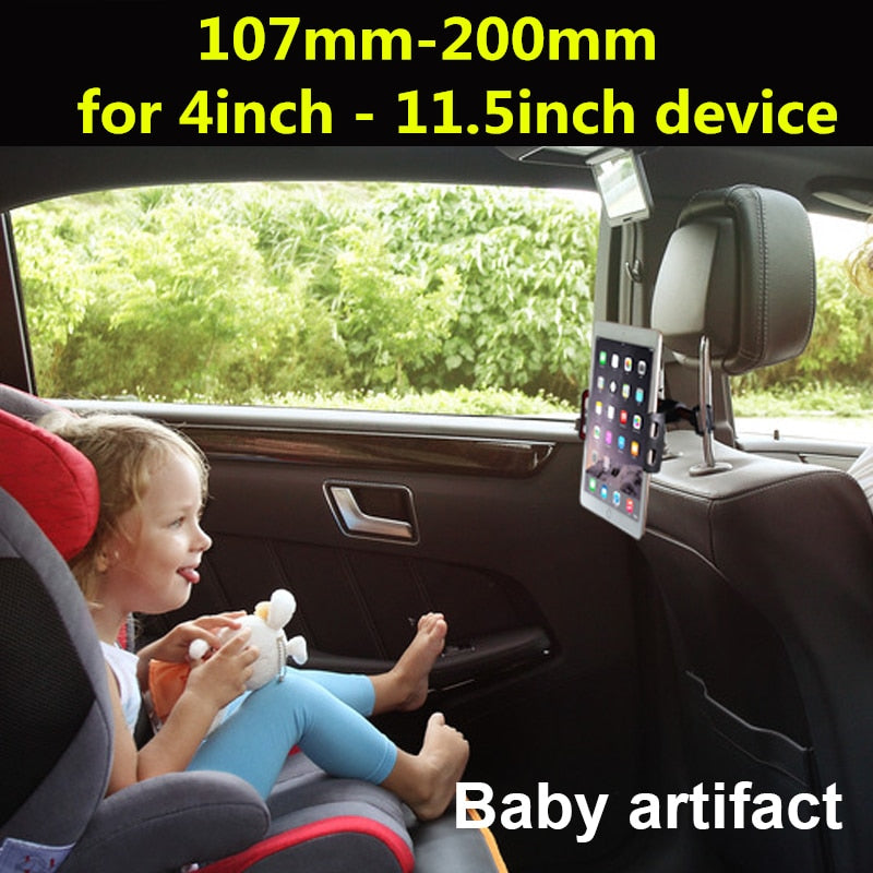 4-11.5inch Car Back Seat Phone Holder Tablet Mobile Phone Holder Universal Car Headrest Holder 360 Rotatable Stand Support - The Styky Shack