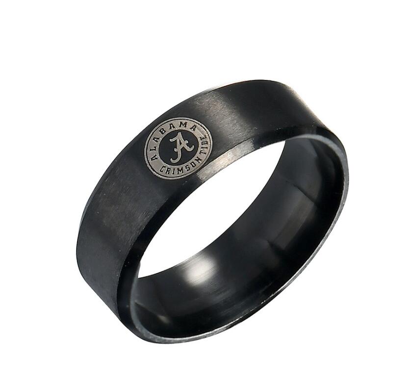 Alabama Titanium Black Men Ring championship rings - The Styky Shack