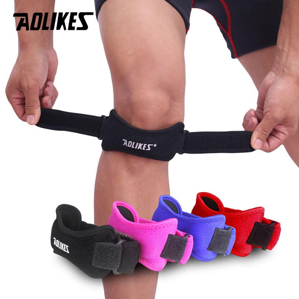 Aolikes 1PCS Adjustable Knee Patellar Tendon Support Strap Band Support Brace Pads for Running basketball Outdoor Sport - The Styky Shack