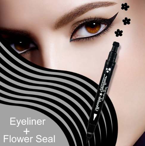 4 Styles Double-headed Eyeliner Liquid Black Eye liner Pen Star Moon Shape 2.5g Eye Makeup Brand HengFang #52244 - The Styky Shack