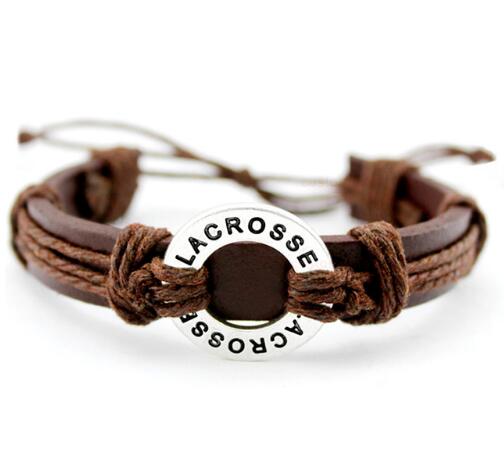 Basketball Football Soccer Softball Volleyball Leather Bracelets - The Styky Shack