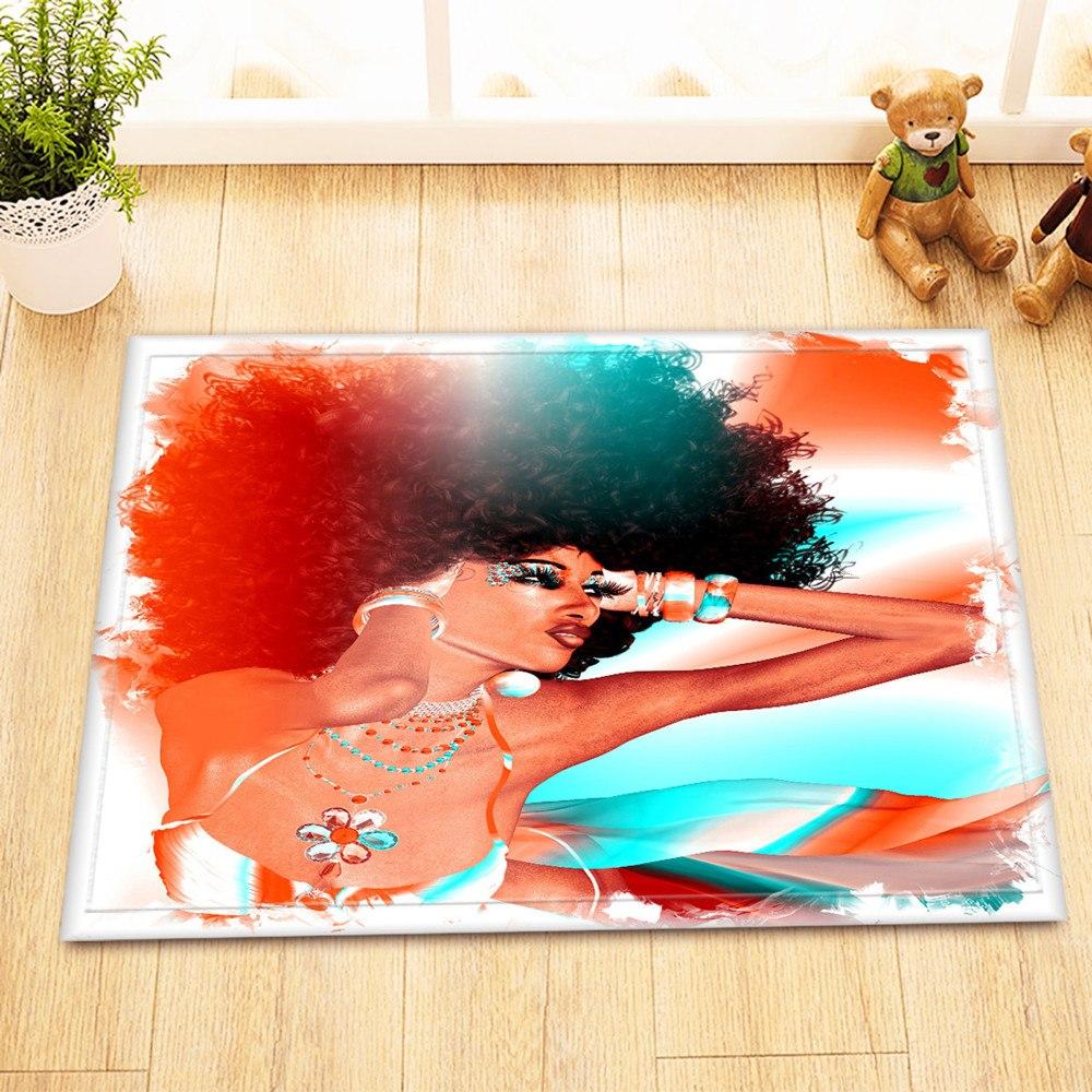 African Woman  Hair Shower Curtain  Bathroom Curtain - The Styky Shack