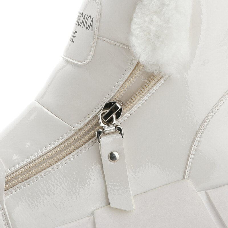 Winterized Plush , High Top Casual Sneaker Booties