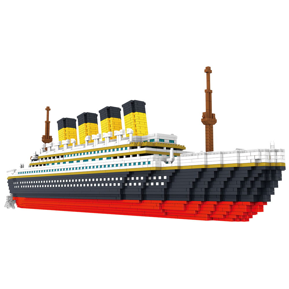 3800 Uds Titanic 3D Micro bloques de construcción ladrillos gran barco de crucero DIY Mini bloques de diamante juguete educativo para niños 