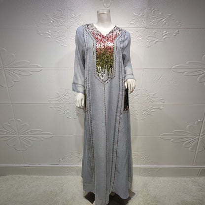 Vestido Hijab De Moda Abayas Para Mujer 