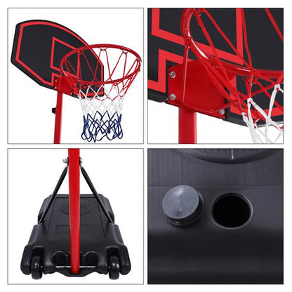 Adjustable Height Basketball Stand Children Mobile Training Basketball  Rack Portable Removable Basketball Backboard