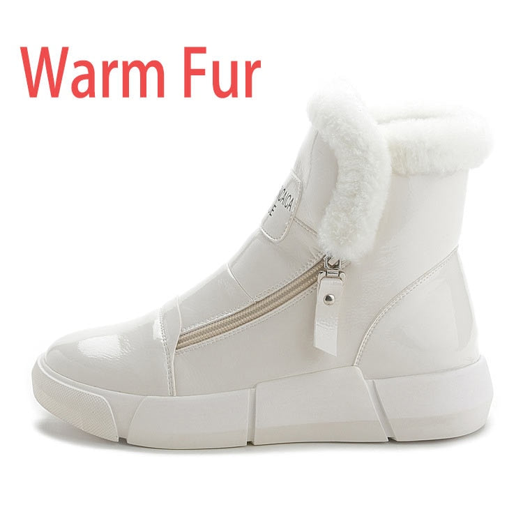 Winterized Plush , High Top Casual Sneaker Booties