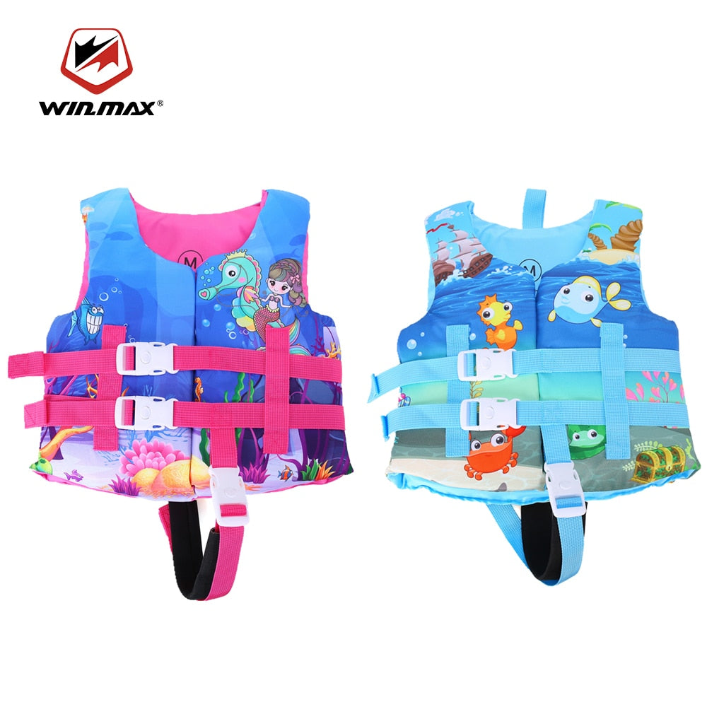 WINMAX Kid kayak Life Jacket Vest Surf Floating Swimming Pool Accessories Puddle Jumper Safety Vest Drifting Boating Boy Girl