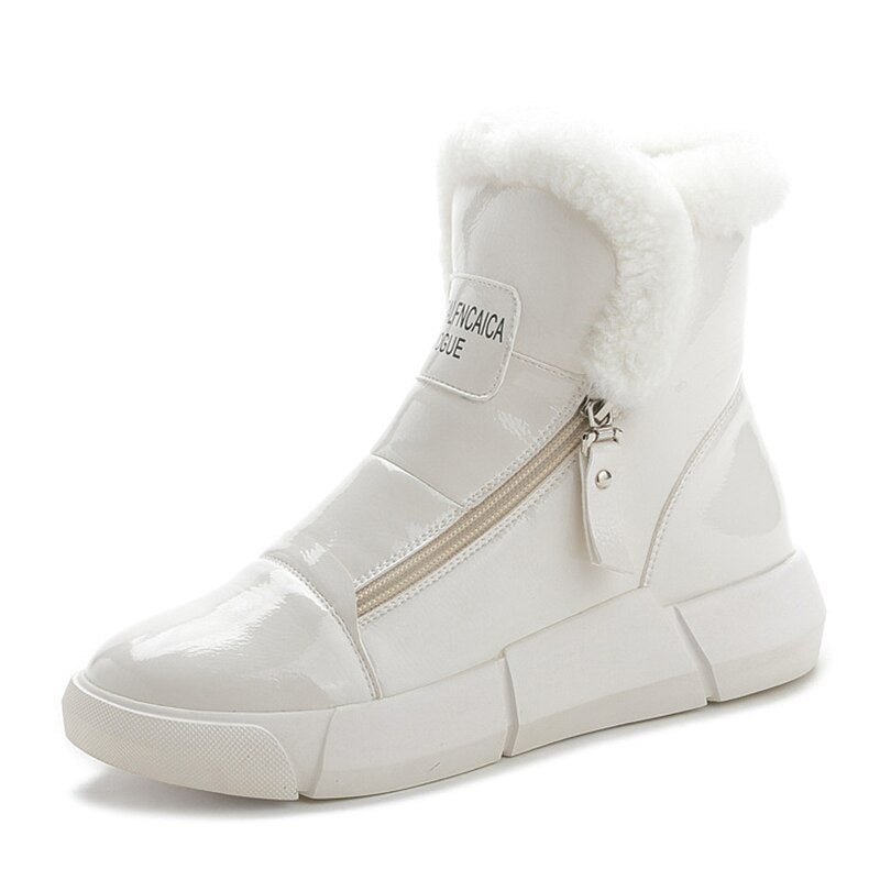 Winterized Plush , High Top Casual Sneaker Booties