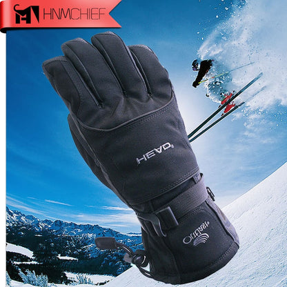 2017 Nuevos guantes de esquí para hombre, guantes de Snowboard, guantes de invierno para motociclismo, resistentes al viento, impermeables, guantes de nieve Unisex 