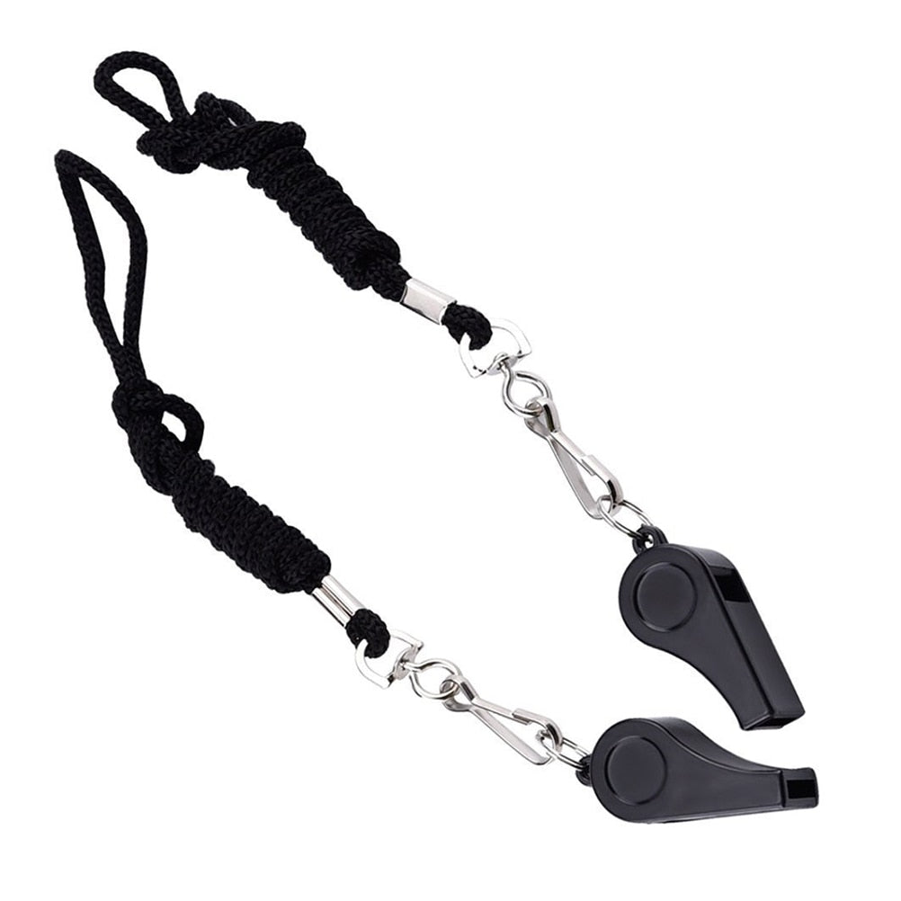 2Pcs Professional Coach Whistle Sports Football Basketball Referee Training Whistle Outdoor Survival With Lanyard Silbato Apito