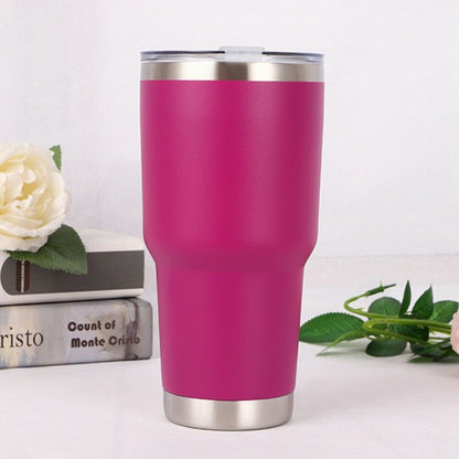 30oz/1000ml Stainless Steel Vacuum Tumbler Insulated Travel Coffee Mug Cup Flask