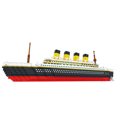 3800 Uds Titanic 3D Micro bloques de construcción ladrillos gran barco de crucero DIY Mini bloques de diamante juguete educativo para niños 