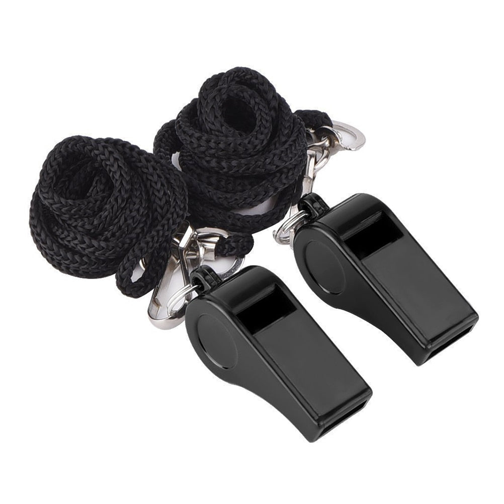 2Pcs Professional Coach Whistle Sports Football Basketball Referee Training Whistle Outdoor Survival With Lanyard Silbato Apito