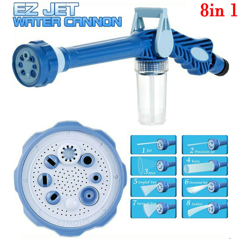 8 Nozzle Ez Jet Water Soap Cannon Dispenser Pump Spray Gun Car Washer US - The Styky Shack