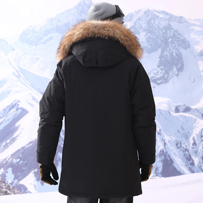 90% Duck Down Jacket Men Plus Size Coat 5lx 6xl Winter Jakcet Men Raccoon Fur Collar Parkas Canada Mens Clothing MY797