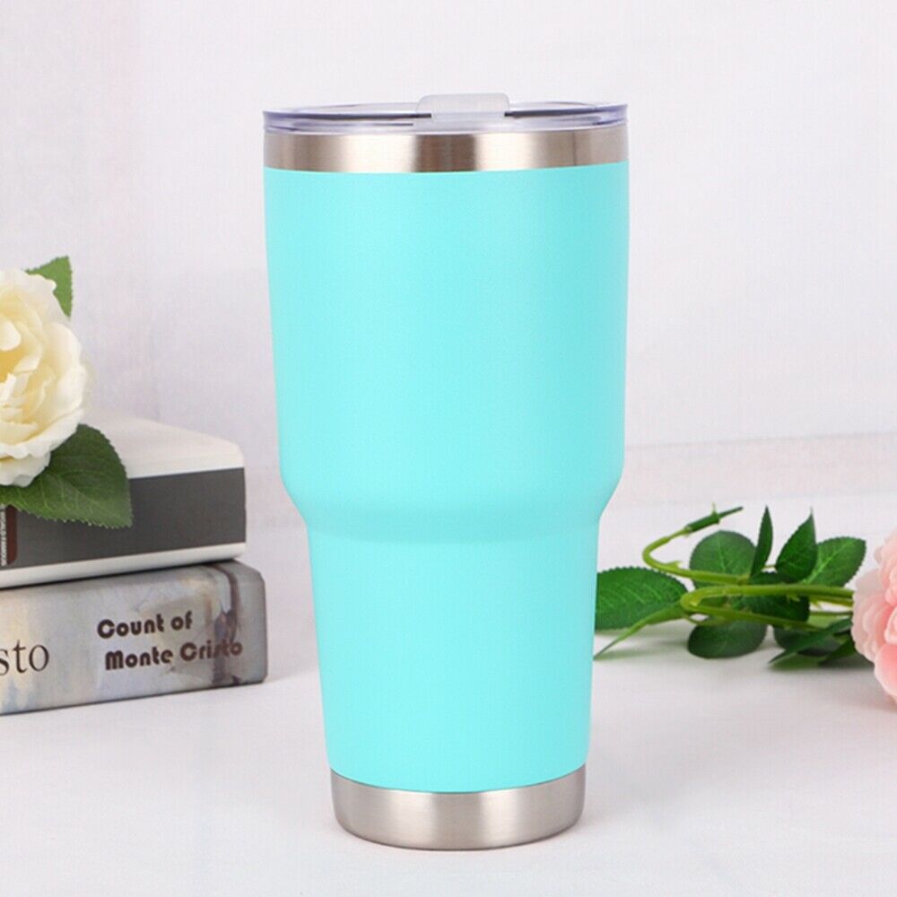 30oz/1000ml Stainless Steel Vacuum Tumbler Insulated Travel Coffee Mug Cup Flask