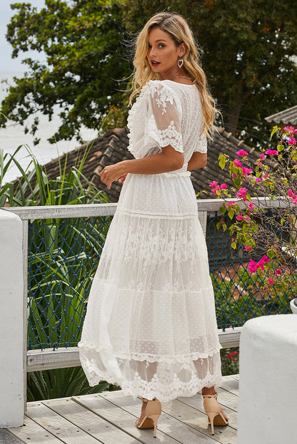 Luminous Dawn Lace Gown