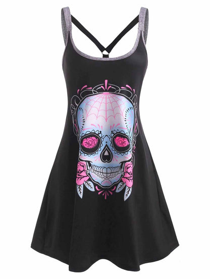 ON SALE!!! 50% OFF!!! Fashion Print Sleeveless Dress