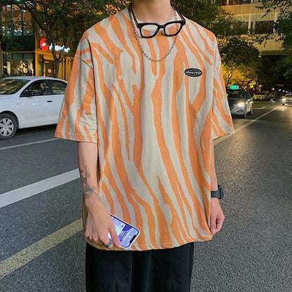 ON SALE!!! 50% OFF!!! Men's Loose Casual Striped Short Sleeves