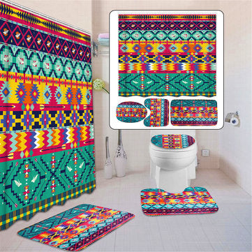 3PCS Bathroom Set Toilet Cover Mat Non-Slip Rug Pedestal Rug Floor Carpet Home Decor - The Styky Shack