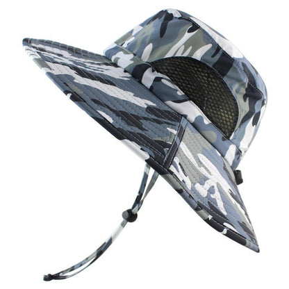 Sombrero de pescador de camuflaje impermeable