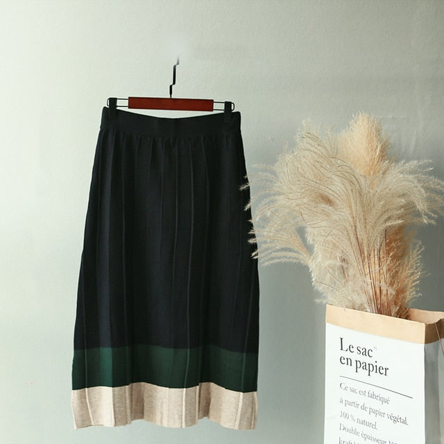 Knitted Women's Midi Skirt