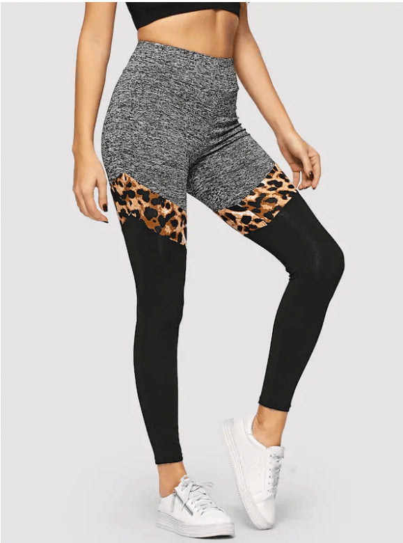 ON SALE!!! 50% OFF!!! Grey And Black Print Polyester Fiber Leggings