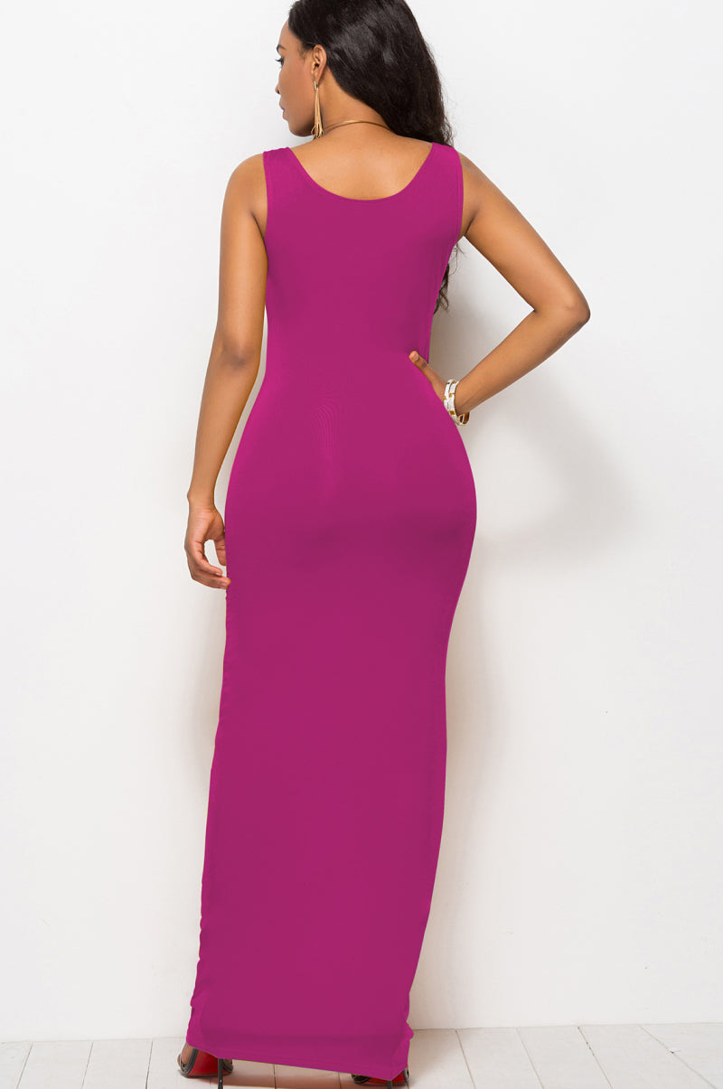 Sleeveless Scoop Neck Maxi Dress