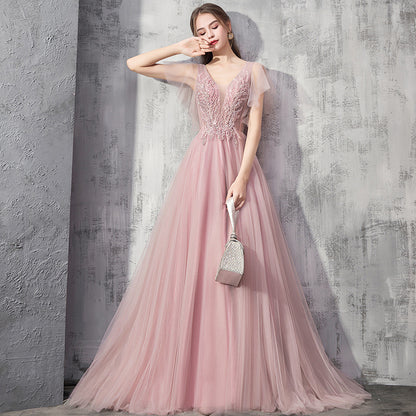 Adorably Designed Banquet Evening Dress