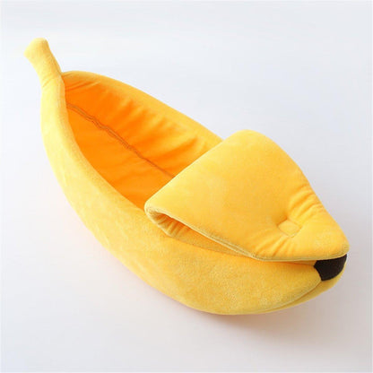 Banana Shape Pet Dog Cat Bed House Mat Durable Kennel Doggy Puppy Cushion Basket Warm Portable Dog