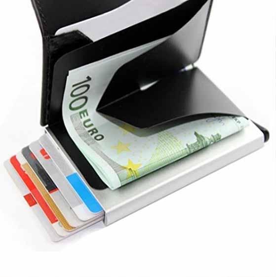 Anti-magnetic card holder wallet