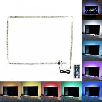 2*50cm+2*100cm USB LED Strip Light TV Backlight 5050 RGB Color Changing Lamp+24Keys/44Keys Remote Control - The Styky Shack