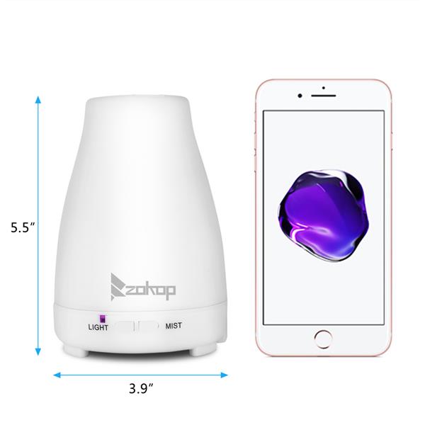 2368YK 110V 200ML Color Cycling Aroma Diffuser with White Controller US Plug - The Styky Shack