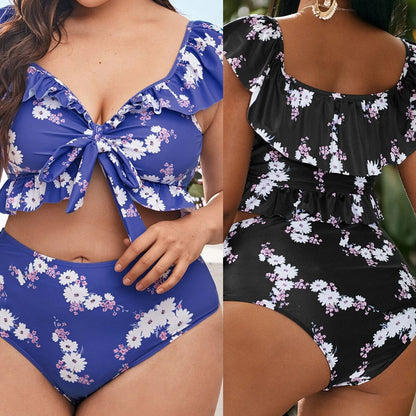 Bikini dividido de talla grande para mujer