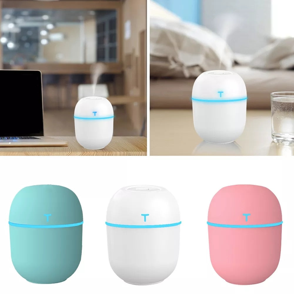 Air Humidifier Mini Ultrasonic USB Essential Oil Diffuser Car Purifier