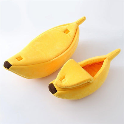 Banana Shape Pet Dog Cat Bed House Mat Durable Kennel Doggy Puppy Cushion Basket Warm Portable Dog