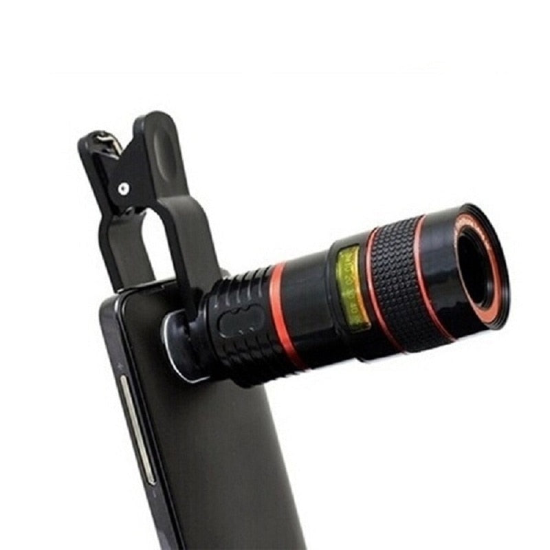 8X 12X Universal Zoom Lens Telephoto Lens for Mobile Phone