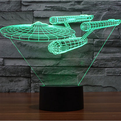 3D Nightlight Decorative LED 1 pc "Starship Enterprise"