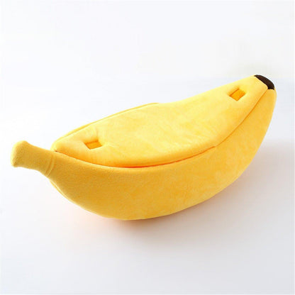 Banana Shape Pet Dog Cat Bed House Mat Durable Kennel Doggy Puppy Cushion Basket Warm Portable Dog