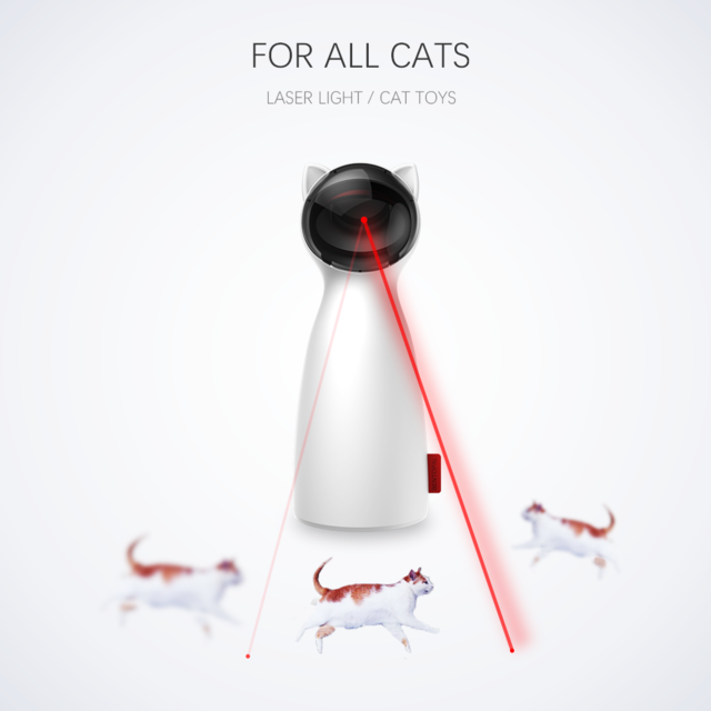 Juguetes automáticos para gatos, Láser LED interactivo inteligente para mascotas, modo portátil divertido, mascota electrónica para todos los gatos, Laserlampje Kat 