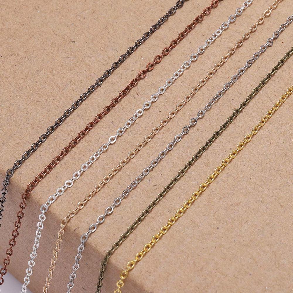 5 m/lot Gold/Bronze Plated Necklace Chain For Jewelry Making Findings DIY Necklace Chains Materials Handmade Supplies - The Styky Shack