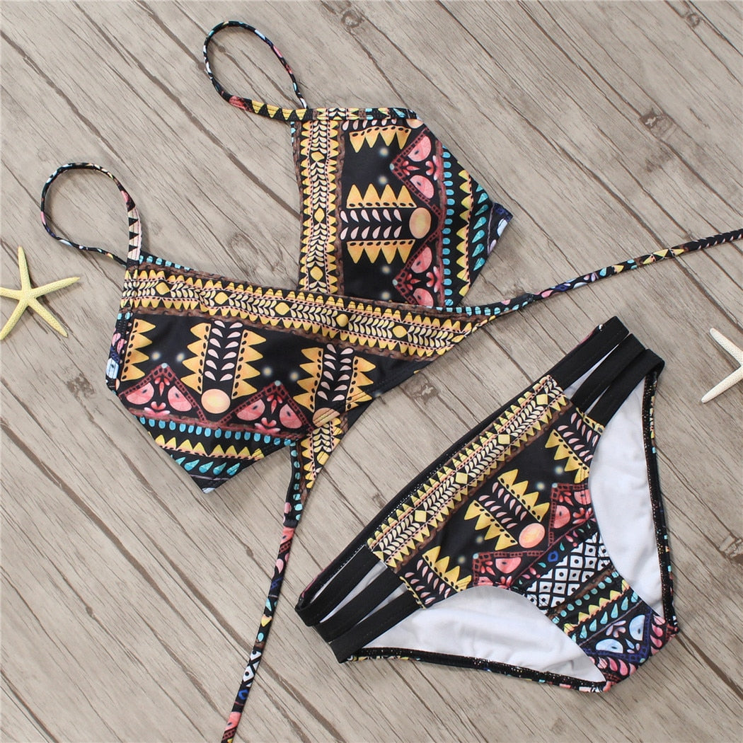 Aztec String Strappy Swim Wear