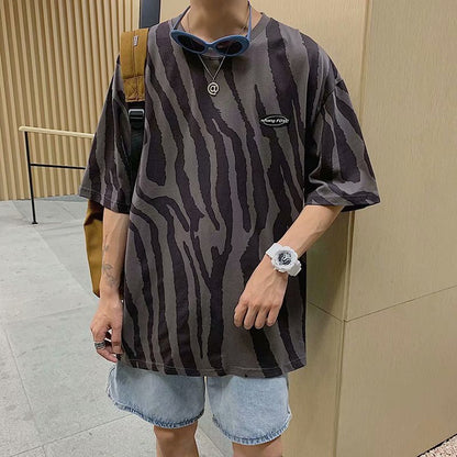 ON SALE!!! 50% OFF!!! Men's Loose Casual Striped Short Sleeves