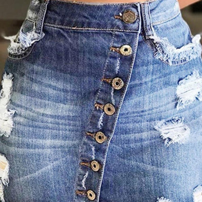 Women's Casual and Comfortable Denim Short Skirt