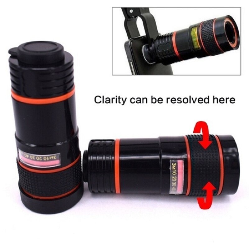 8X 12X Universal Zoom Lens Telephoto Lens for Mobile Phone