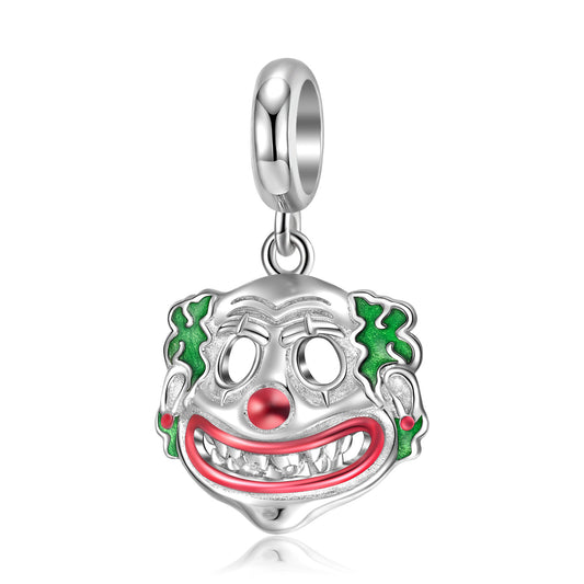 Sterling Silver .925 Clown Bracelet Accessories Pendant