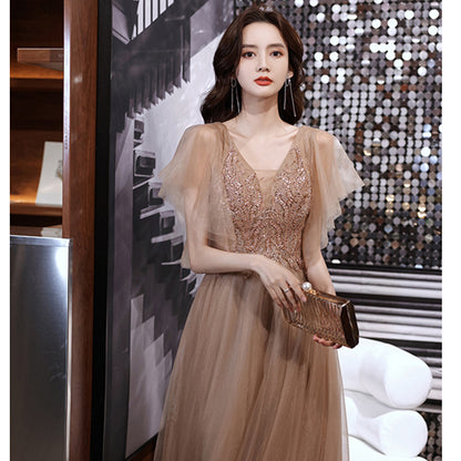 Adorably Designed Banquet Evening Dress