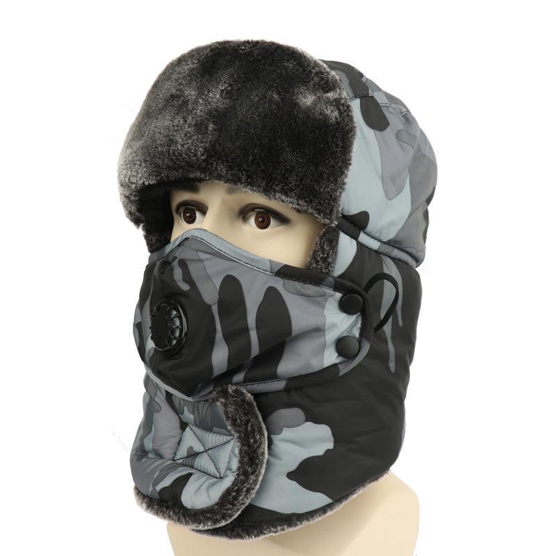 Winter Hat Men And Women Earmuffs Cotton-padded Cap