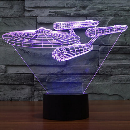 3D Nightlight Decorative LED 1 pc "Starship Enterprise"